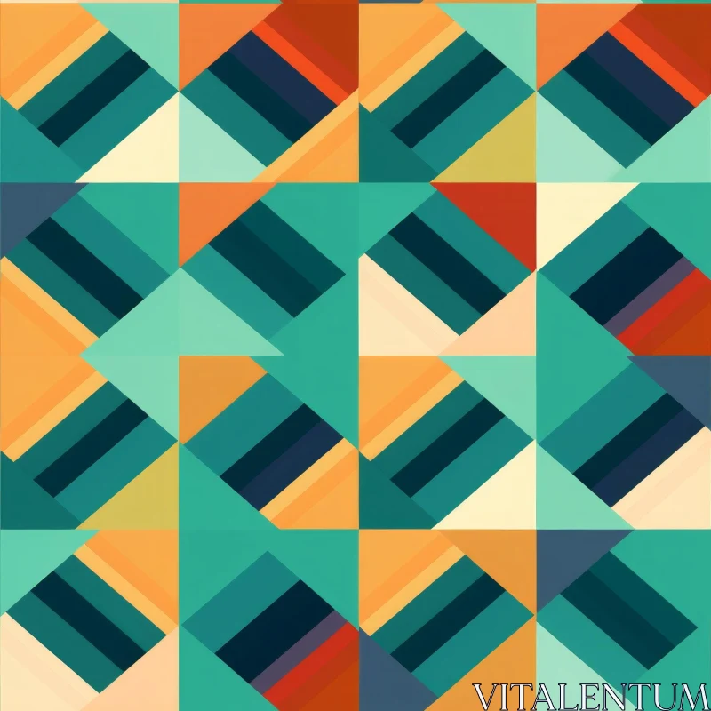 Colorful Geometric Pattern - Energy and Movement Design AI Image