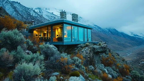 Captivating Glass House on Rocky Hilltop with Valley View