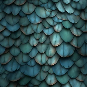 Blue-Green Feather Texture for Digital Art Projects