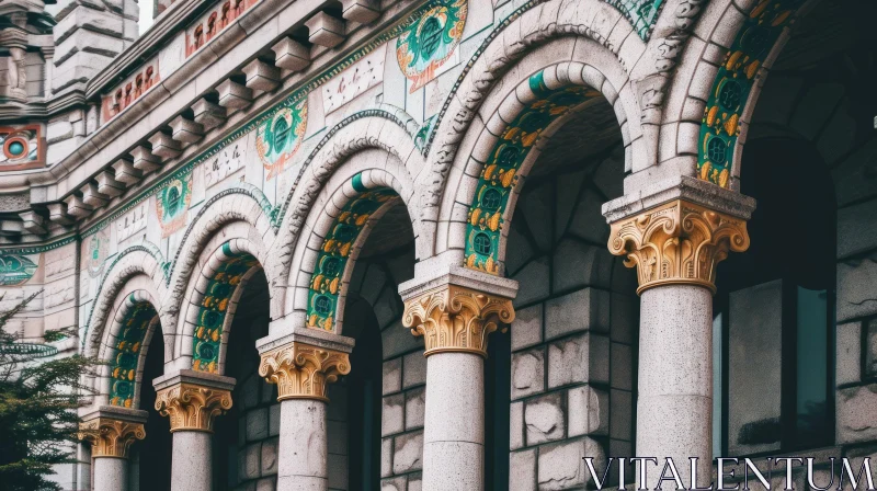 Captivating Art Nouveau Architectural Detail | Stone Facade AI Image