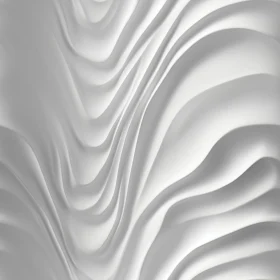 Elegant White Wave Background with Smooth Folds