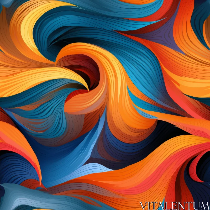 Expressive Abstract Painting with Vibrant Colors AI Image