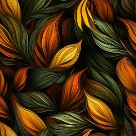 Autumn Leaves Seamless Pattern