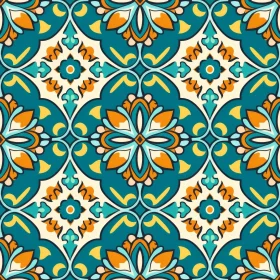 Colorful Moroccan Tile Pattern - Traditional Design