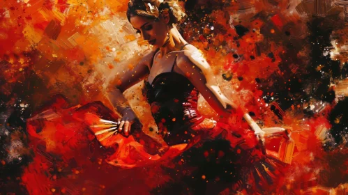 Flamenco Dancer Painting | Captivating Artwork