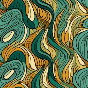 Colorful Abstract Waves Pattern for Modern Designs
