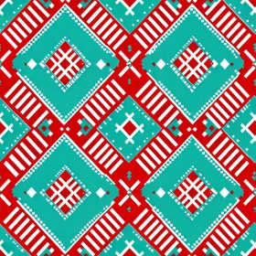 Colorful Geometric Pattern - Modern Design Element