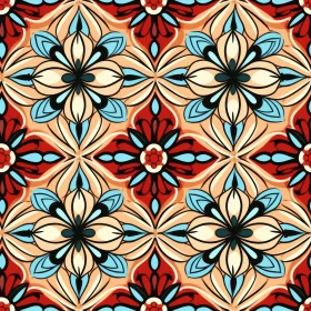 Colorful Moroccan Tiles Pattern for Design Projects