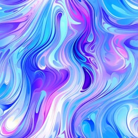 Colorful Abstract Painting with Swirling Brushstrokes