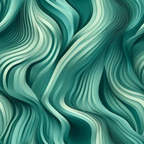 Green and Blue Seamless Wavy Pattern