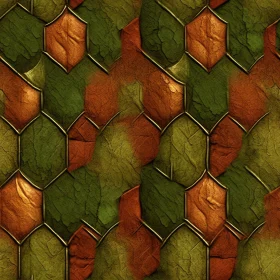 Green and Brown Metallic Scales Texture for 3D Graphics