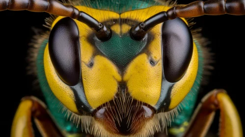 Detailed Wasp Close-Up