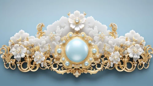 Elegant 3D Floral Frame Design