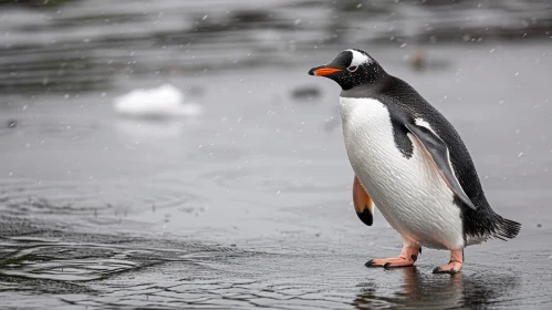 Graceful Gentoo Penguin in Antarctica