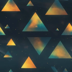 Blue Triangle Pattern Background