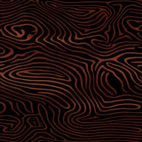 Brown and Black Waves Seamless Pattern - Maze Design
