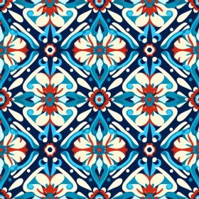 Colorful Moroccan Tile Pattern for Design Projects
