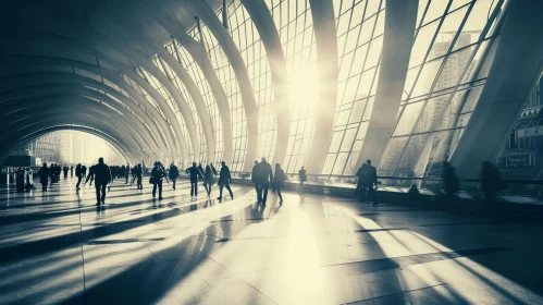 Contemporary Hall with Glass Roof | Sunlit Silhouettes