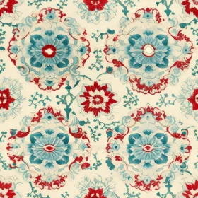 Vintage Floral Circular Pattern