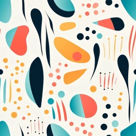 Whimsical Gradient Organic Pattern