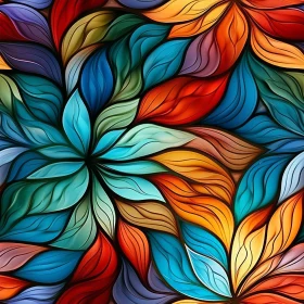 Colorful Flowers Seamless Pattern - Design Element