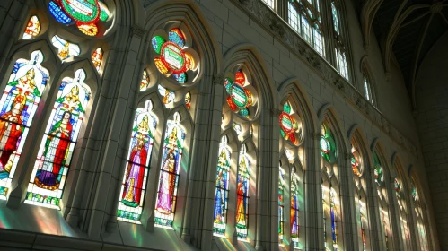 Exquisite Stained Glass Window in a Church | Captivating Design
