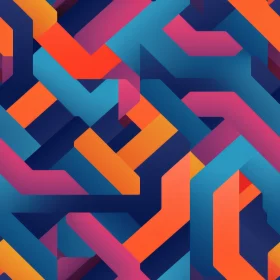 Gradient Geometric Pattern for Background Design