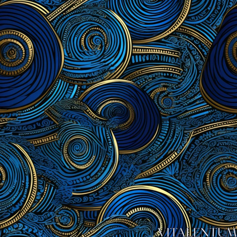 Intricate African-Inspired Seamless Pattern AI Image