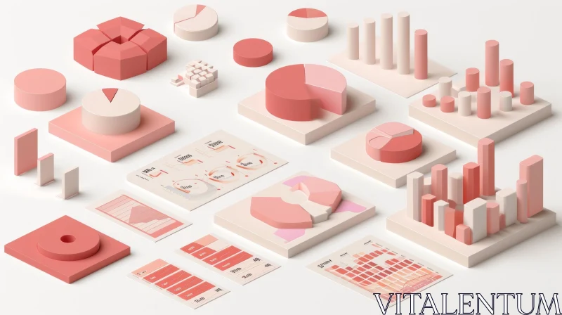 Colorful 3D Graphs and Charts | Mesmerizing Illustration AI Image