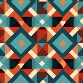 Harmonious Southwestern Geometric Pattern for Fabric and Wallpaper
