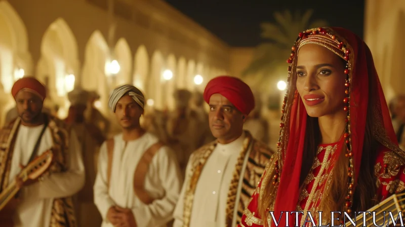 Captivating Traditional Omani Dress: A Cultural Journey AI Image