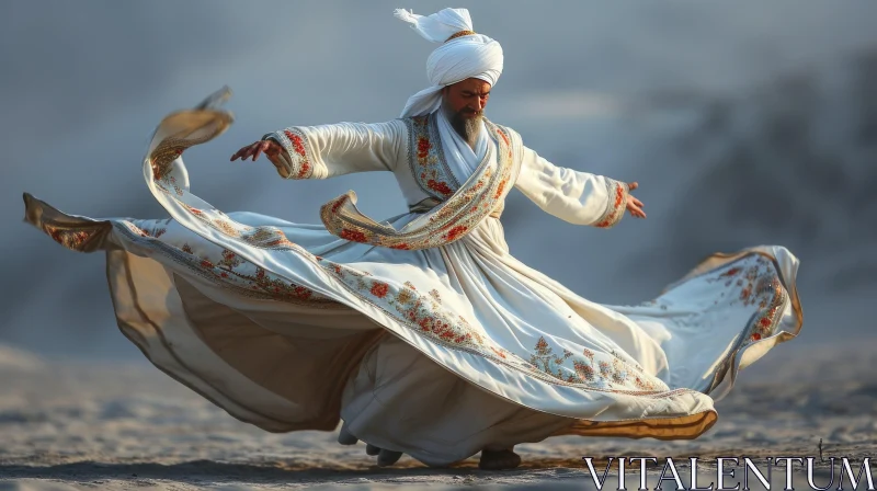 Sufi Whirling Dance - A Captivating Display of Tradition and Spirituality AI Image