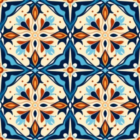Colorful Moroccan Tiles Pattern - Intricate Design