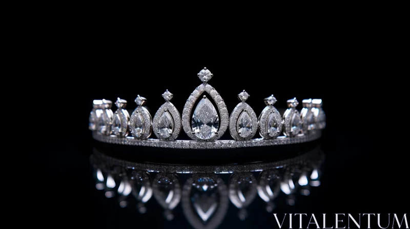 Exquisite Diamond Tiara for Weddings and Formal Events AI Image