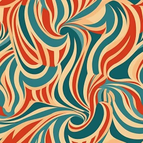 Multicolored Wave Pattern for Backgrounds