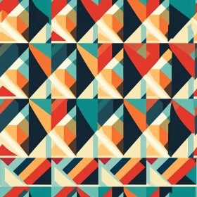 Symmetrical Geometric Triangles Pattern for Design Projects