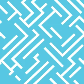 Blue Geometric Vector Pattern | Abstract Maze Design
