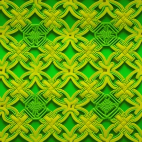 Green Celtic Knots Seamless Pattern