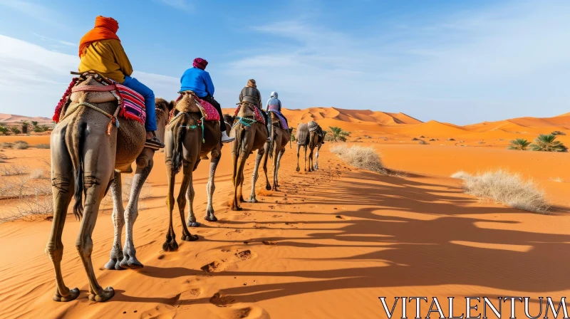 AI ART Camel Riding Adventure in Morocco's Sahara Desert