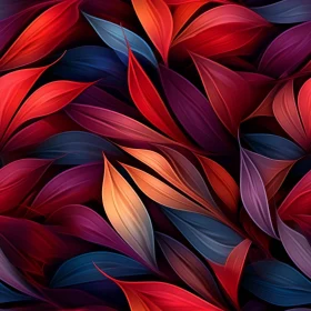 Colorful Leaves Seamless Pattern for Web and Print