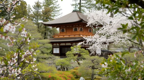 Serene Japanese Garden with Pagoda | Beautiful Landscape
