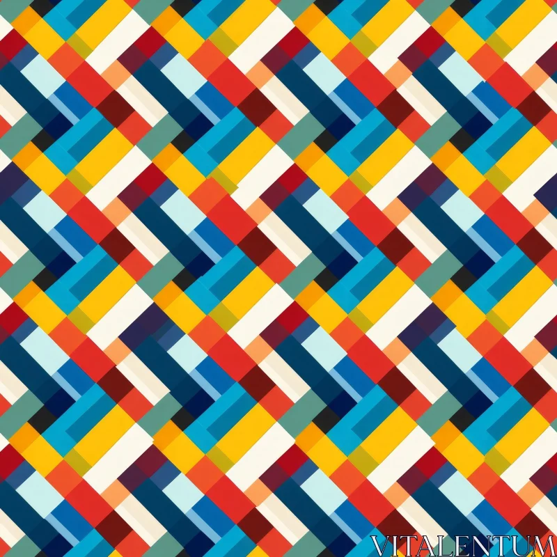 Colorful Geometric Rectangles Pattern AI Image