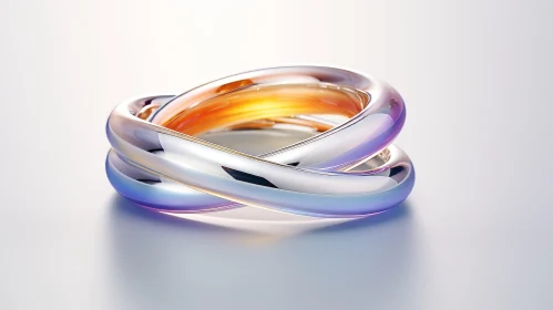 Elegant Silver Ring 3D Rendering | Jewelry Design