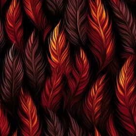 Feathers Gradient Pattern for Fabric and Decor