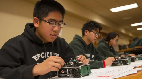 Collaborative High School Robotics Project