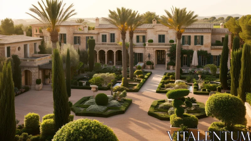 Luxurious Villa with Beautiful Garden | Stunning Architecture AI Image