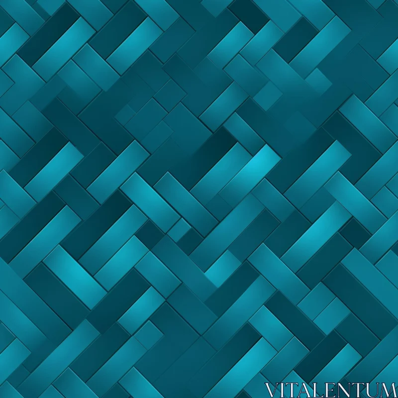 Blue and Green Tile Pattern - Seamless Design AI Image
