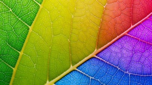 Colorful Leaf Close-up - Detailed Nature Photography