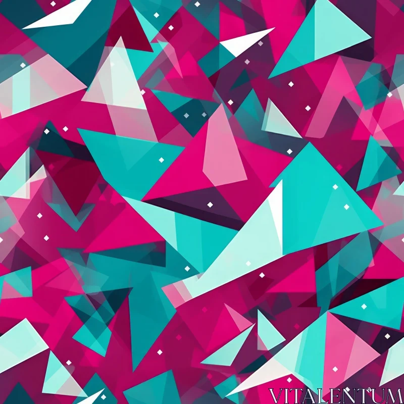 Geometric Triangle Seamless Pattern - Web Design, Fabric, Wallpaper AI Image