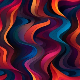Colorful Abstract Wavy Pattern Background